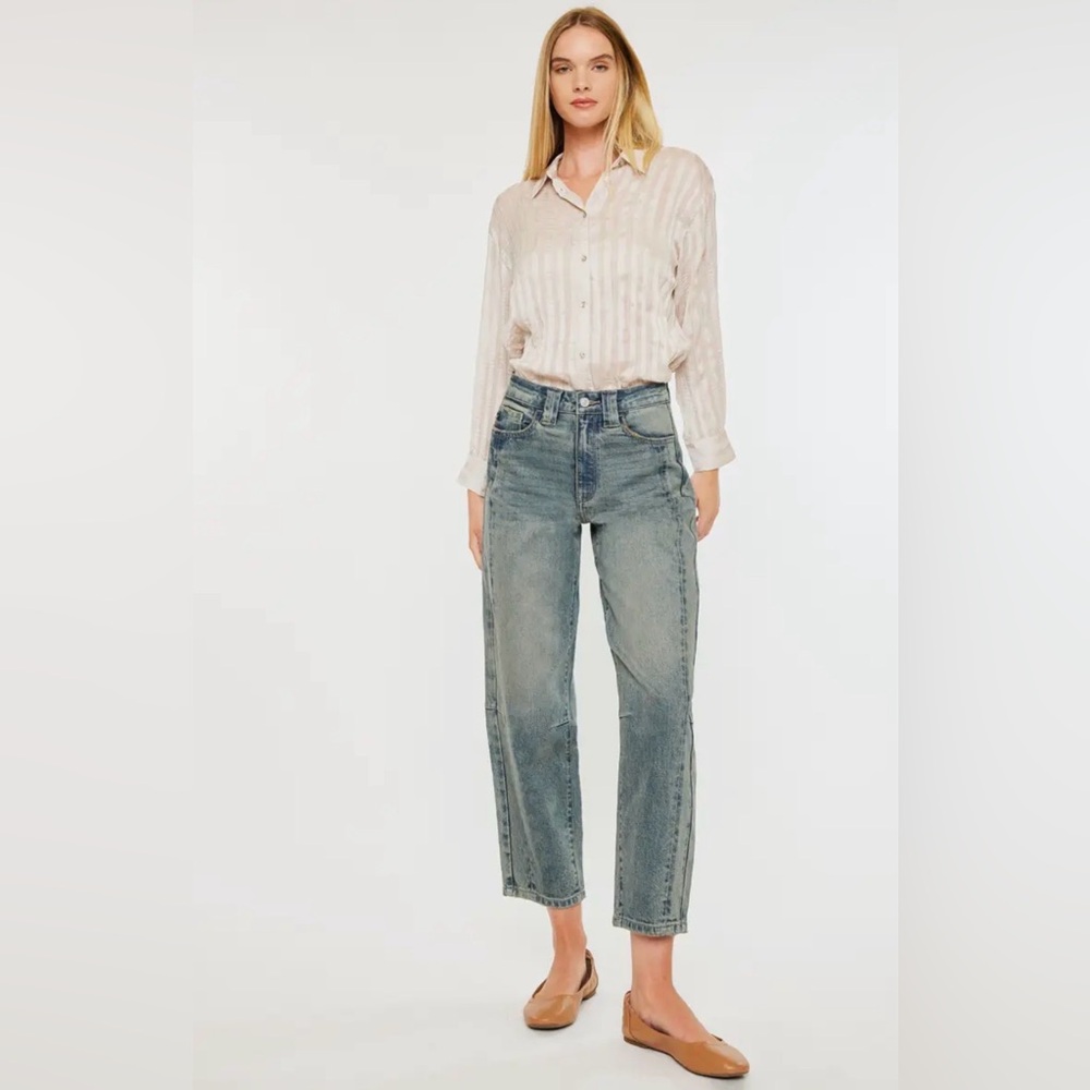 NWT Kancan Barrel High Rise Jeans Cecilia Size 9 / 28